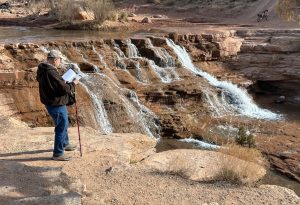 Sketching at Toquerville Falls