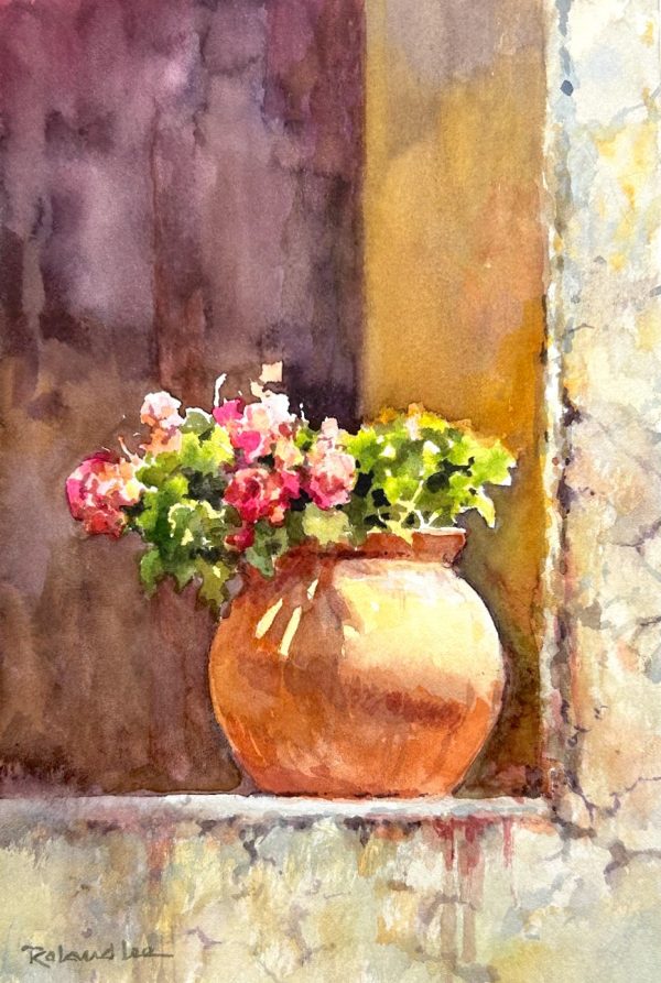 Potted Flowers 6 x 9