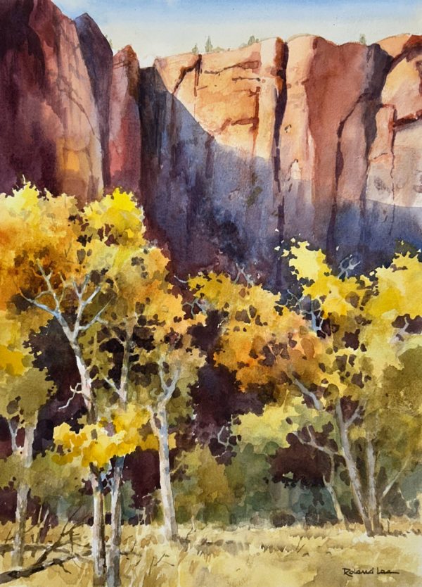 Autumn Golds in Zion 14 x 10