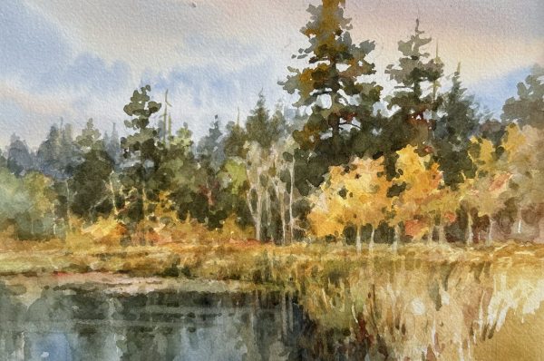 Green and Gold 6 x 9