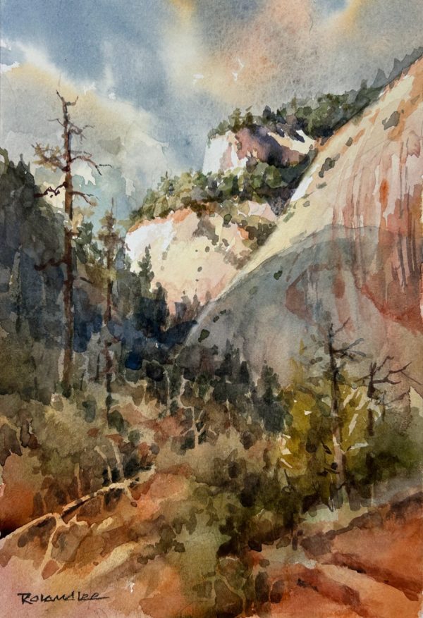 Into the Canyon 6 x 9 Plein Air