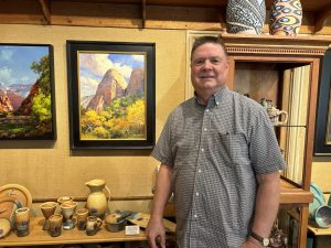 Feature Painting Now hanging for the Zion Art Invitational