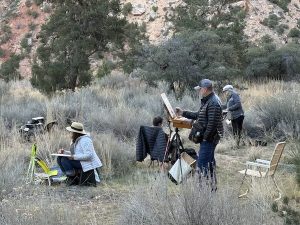February Plein Air Painting at Zion National Park